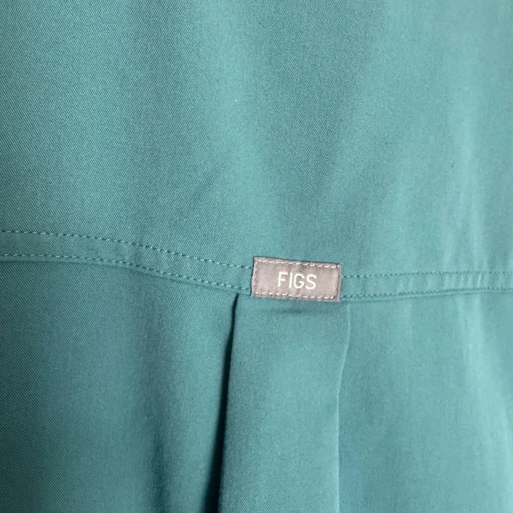 Figs Deep Teal Medical Scrub Top - Picture 3 of 4